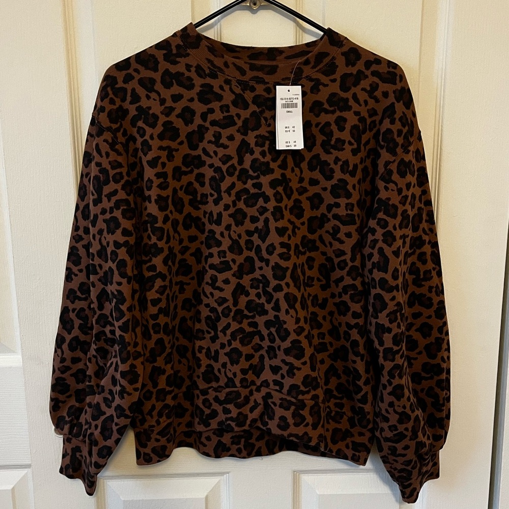 Abercrombie Leopard Print Sweater
